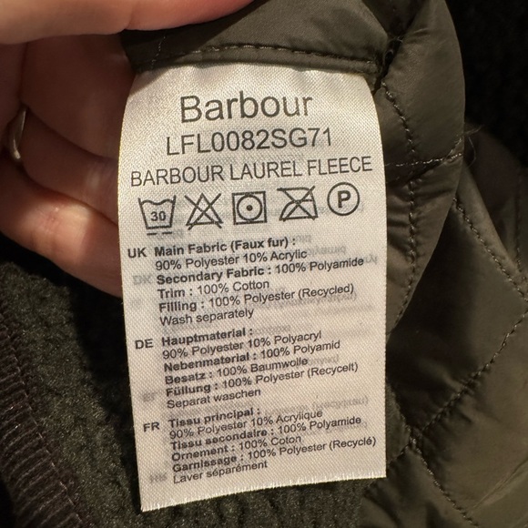 NWT Barbour green quilted Laurel jacket - Picture 5 of 8